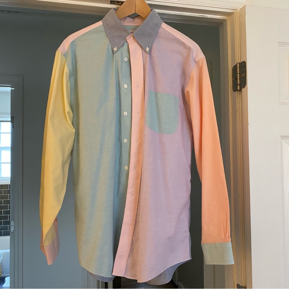 Brooks Brothers Oxford Fun Shirt OCBD Madison fit Medium